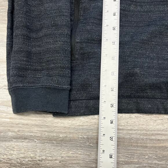 Nike Advance 15 Knit Gray Black Sportswear Mens L Blade Collar Jacket Sweatshirt - Picture 7 of 8